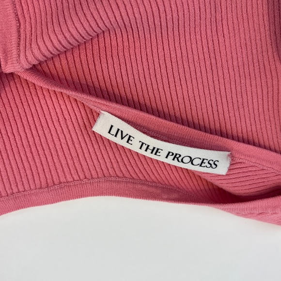 Live The Process Cardigan Crop Top Reversible Sz. Small - Picture 4 of 9